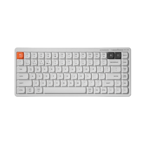 Bàn phím không dây HyperWork SilentKey Mini TS01M - Trắng