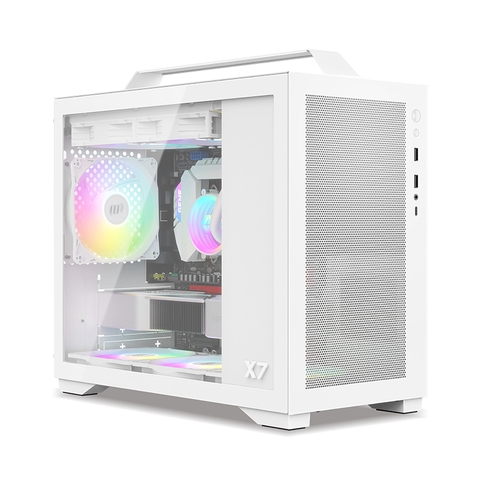 VỎ CASE MÁY TÍNH METALFISH X7 WHITE (MÀU TRẮNG/ M-ATX/ KHÔNG KÈM FAN)