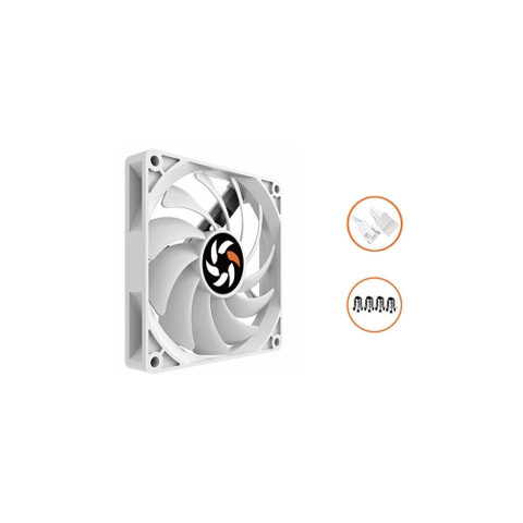 QUẠT TẢN NHIỆT KOOFAYE XT-9015-W WHITE (MÀU TRẮNG/ 90MM/ MỎNG 15MM)
