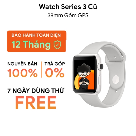 Apple Watch Series 3 Gốm 38mm Cũ (GPS/ESIM)