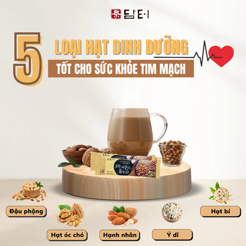 Bột ngũ cốc 5 loại hạt Damtuh Hàn Quốc – Hộp 50 gói