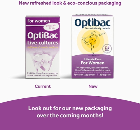 Viên uống Optibac For Women bổ sung lợi khuẩn hỗ trợ sức khỏe nữ giới (30 viên) Anh Quốc