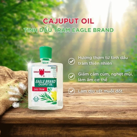 Dầu tràm Eagle Brand Cajuput Oil 30ml – Giữ ấm, phòng cảm lạnh, cảm cúm hiệu quả cho bé