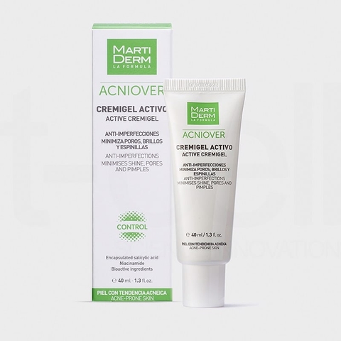 Kem Dưỡng Giảm Nhờn, Mụn & Se Lỗ Chân Lông - MartiDerm Acniover Active Cremigel (40ml)