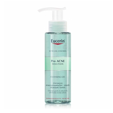 Sữa rửa mặt giảm nhờn ngừa mụn Eucerin Pro ACNE Solution Cleansing Gel