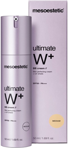 Kem trang điểm, dưỡng trắng Mesoestetic Ultimate W+ Whitening BB Cream Medium SPF50