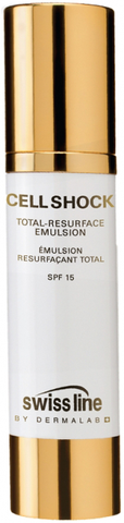 Nhũ tương chống lão hóa & bảo vệ da Swissline Cell Shock Total Resurface Emulsion SPF 15