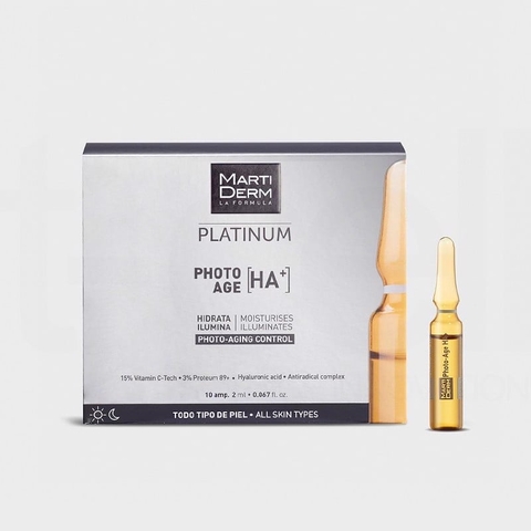 Ampoules 15% Vitamin C Nguyên Chất Chống Lão Hóa - MartiDerm Platinum Photo Age HA+