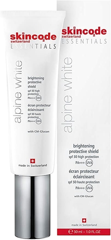Nhũ tương chống nắng và dưỡng trắng da Skincode Essentials Ailine White Brightening Protective Shield