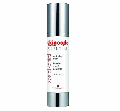 Nhũ tương giảm mụn kiểm soát dầu và phục hồi da Skincode Essentials S.O.S Oil Control Mattifying Lotion