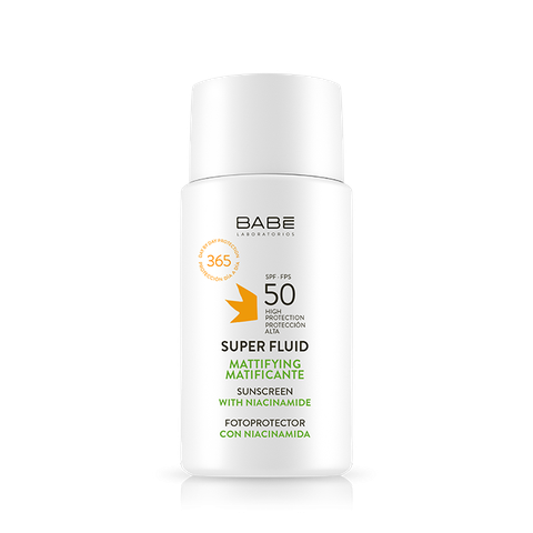 Kem chống nắng BABE Super Fluid Mattifying sunscreen SPF 50 phổ rộng, kiểm soát dầu