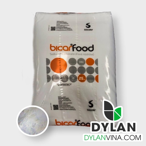 Bicar food là một loại nguyên liệu, phụ gia thủy sản dùng trong thực phẩm cũng như trong nuôi trồng thủy sản. Có công thức hóa học là NaHCO3. Được định hình ở dạng bột trắng và hòa tan hoàn toàn trong nước.