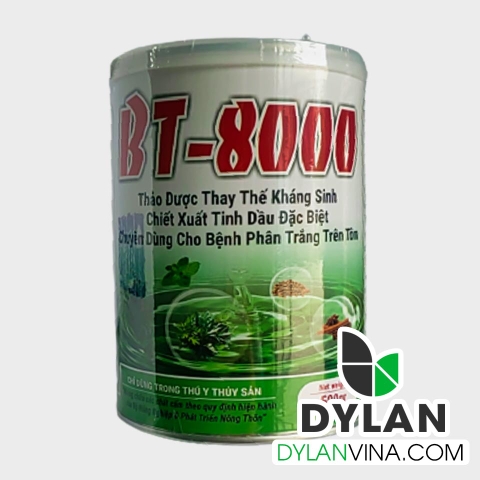 BT-8000 - Thảo dược thay thế kháng sinh - Chiết xuất tinh dầu đặc biệt chuyên dùng cho bệnh phân trắng trên tôm.