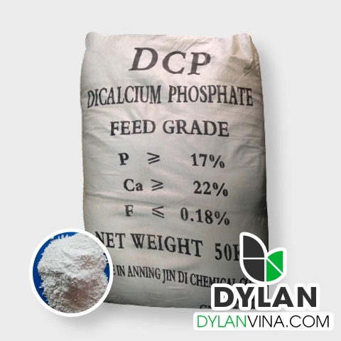 DCP (Dicalcium Phosphate) dùng bổ sung khoáng Canxi, Phospho trong thức ăn chăn nuôi, thức ăn thủy sản.