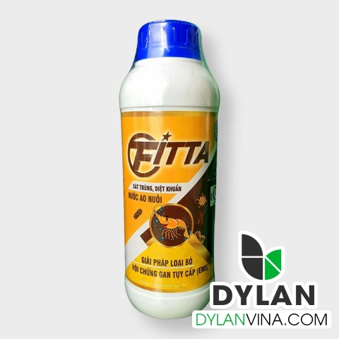 FITTA - Đặc trị nấm (đồng tiền), nhớt bám trên bạt lót ao nuôi. Đặc trị vi bào tử trùng, đốm đen, khói đèn trên tôm. Sát trùng, diệt khuẩn nước ao nuôi. Giải pháp loại bỏ hội chứng gan tụy cấp (EMS)