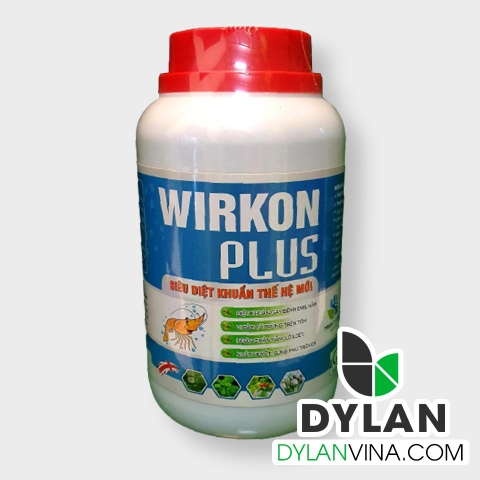 WIRKON PLUS - Diệt khuẩn gây bệnh EMS, nấm, vi bào tử trùng trên tôm. Ngăn chặn nấm, lở loét, xuất huyết, sưng phù trên cá