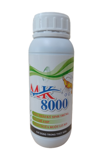 MK 8000 - Đào thải ký sinh trùng, Ức chế EHP, Ngăn ngừa ruột lò xo