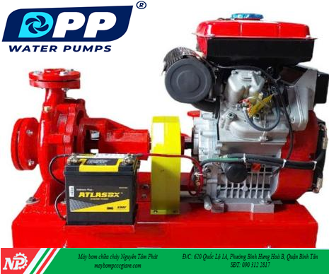 Máy bơm chữa cháy diessel DPP 15Hp