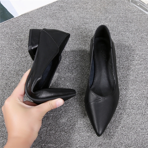 ma-l652-giay-da-nu-cao-cap-mui-nhon-got-day-de-mem-khong-gay-moi-chan-giay-cong-