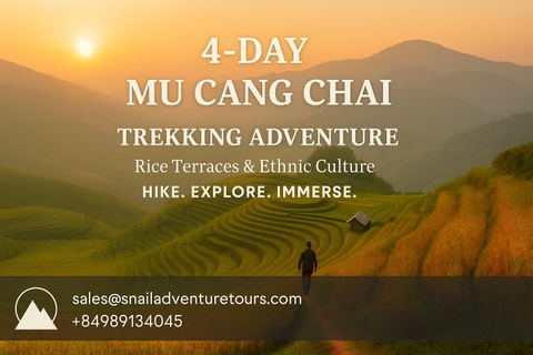 4 DAYS - MU CANG CHAI TREKKING ADVENTURE: RICE TERRACE & ETHNIC CULTURE