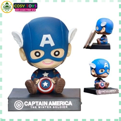 Mô hình đồ chơi - Captain baby Lắc Đầu - Avengers - Bộ lắc đầu - Có Hộp Đẹp