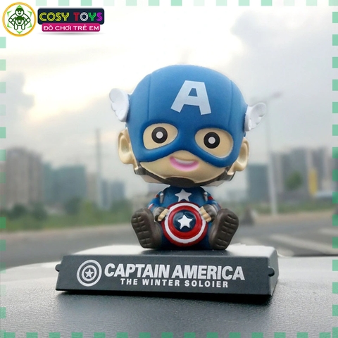 Mô hình đồ chơi - Captain baby Lắc Đầu - Avengers - Bộ lắc đầu - Có Hộp Đẹp