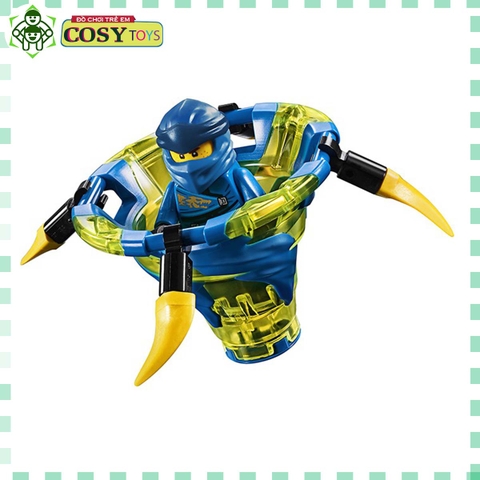 Đồ chơi lắp ghép ninja lốc xoáy Spinjitzu Jay Ninjago 3 trong 1 với 103 chi tiết