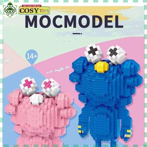 Đồ chơi lắp ghép xếp hình sáng tạo Kaws MOC Model - My Own Creation đủ mẫu mã với hơn 1000 chi tiết