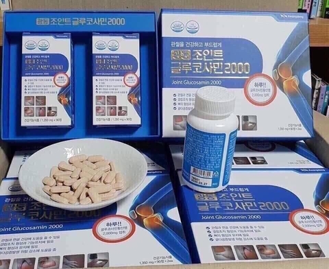 Viên uống bổ khớp Kwangdong Glucosamine Hàn Quốc (Hộp 2 lọ x 90 viên)