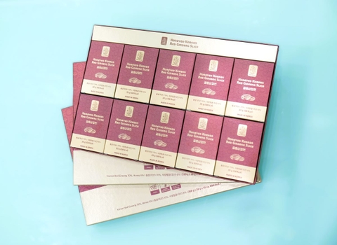 HỒNG SÂM TẨM MẬT ONG CẮT LÁT FINE GINSENG. 20g x 10 gói, 680 Kcal.