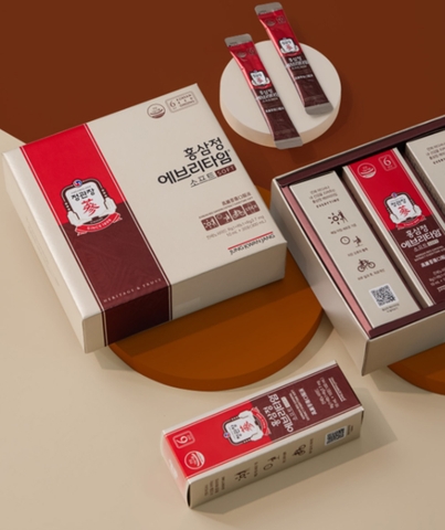 Tinh chất hồng sâm Jung Kwan Jang Everytime cao cấp của Hàn Quốc, 정관장 . Hộp 30 gói x 10ml.