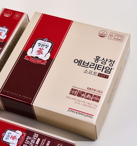 Tinh chất hồng sâm Jung Kwan Jang Everytime cao cấp của Hàn Quốc, 정관장 . Hộp 30 gói x 10ml.