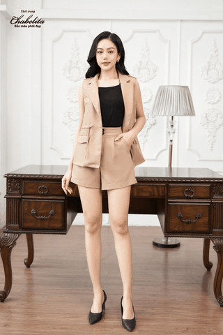 Vest khóm màu trắng