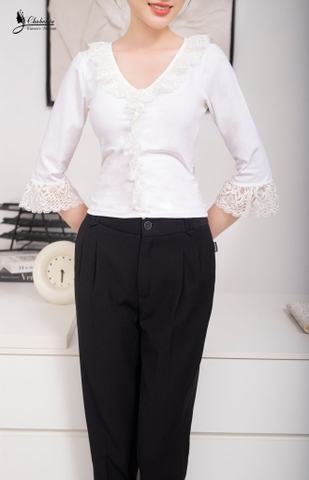 Quần baggi 1 ly màu đen