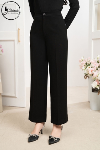 Quần ống xuông màu đen