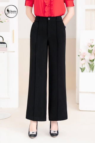 Quần ống xuông màu đen