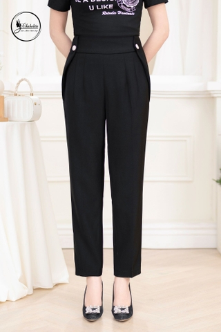 Quần baggi cách điệu màu đen