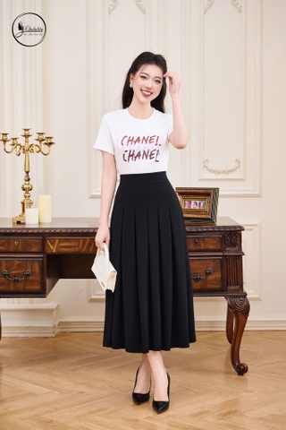 Áo cotton CHANEL màu trắng