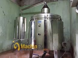 Nồi chưng cất tinh dầu 500 lít/mẻ, chưng cất Sả, Tràm, Cam, Bưởi, Bạc Hà,....| essential oil distillation pot.