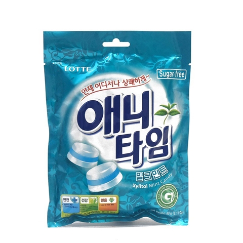 Kẹo Lotte Anytime vị bạc hà 74g