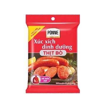 Xúc xích Ponnie bò 210g ( 6 cây )
