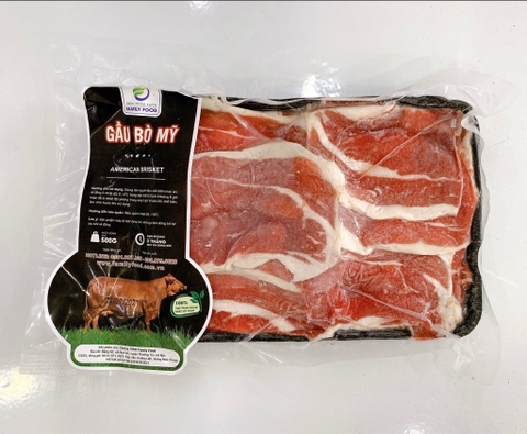 Ba chỉ bò Mỹ FAMILY FOOD khay 500g
