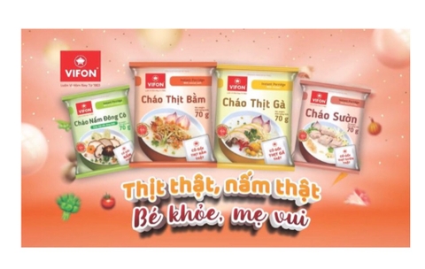 Cháo thịt bằm Vifon có thịt thật gói 70g