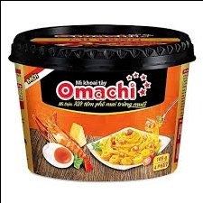 Mì trộn Omachi xốt tôm phô mai trứng muối bát 105g