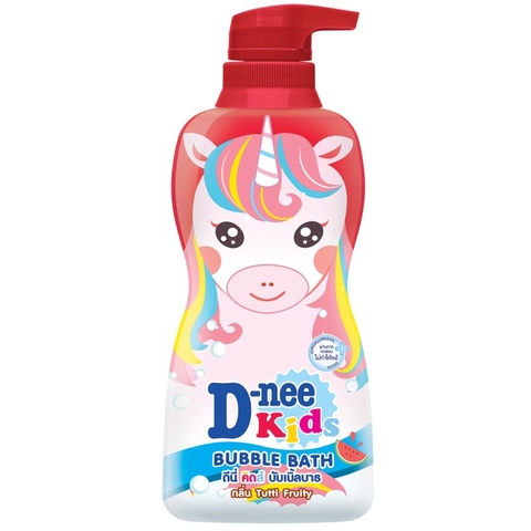 Sữa tắm gội trẻ em Dnee Kid Bubble Bath Tutti Fruit đỏ 400g