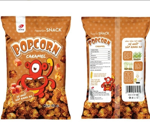 Bỏng ngô Popcorn IAMG vị : caramel gói 50gram