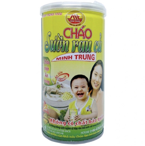 Cháo sườn rau củ Minh Trung