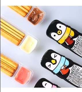 Bánh que chấm chim cánh cụt