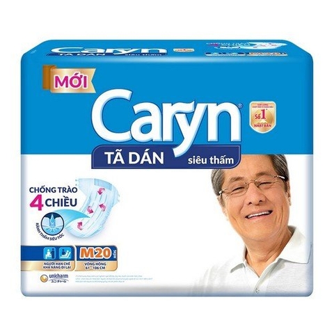 Tã dán Caryn siêu thấm size M 20 miếng