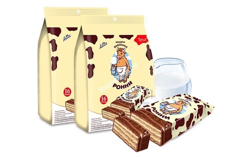 Bánh xốp bò sữa Socola Nga 528g